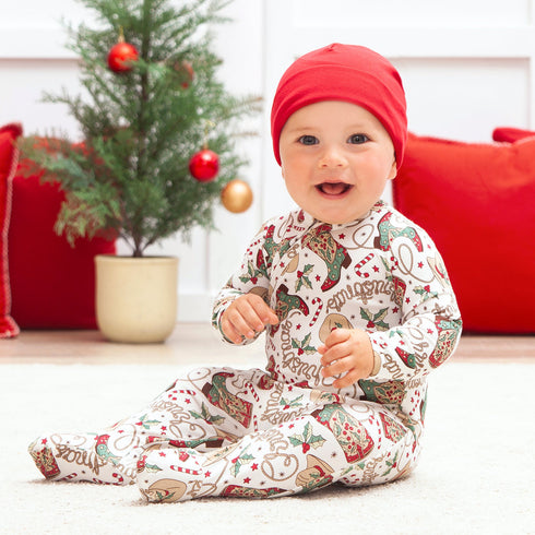 western-christmas-baby-bamboo-zipper-romper-cowboy-holiday Sophia's Style-2